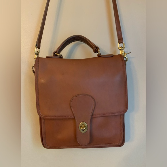 Coach Vintage Station Bag brown Crossbody made in the usa leather - Picture 1 of 16